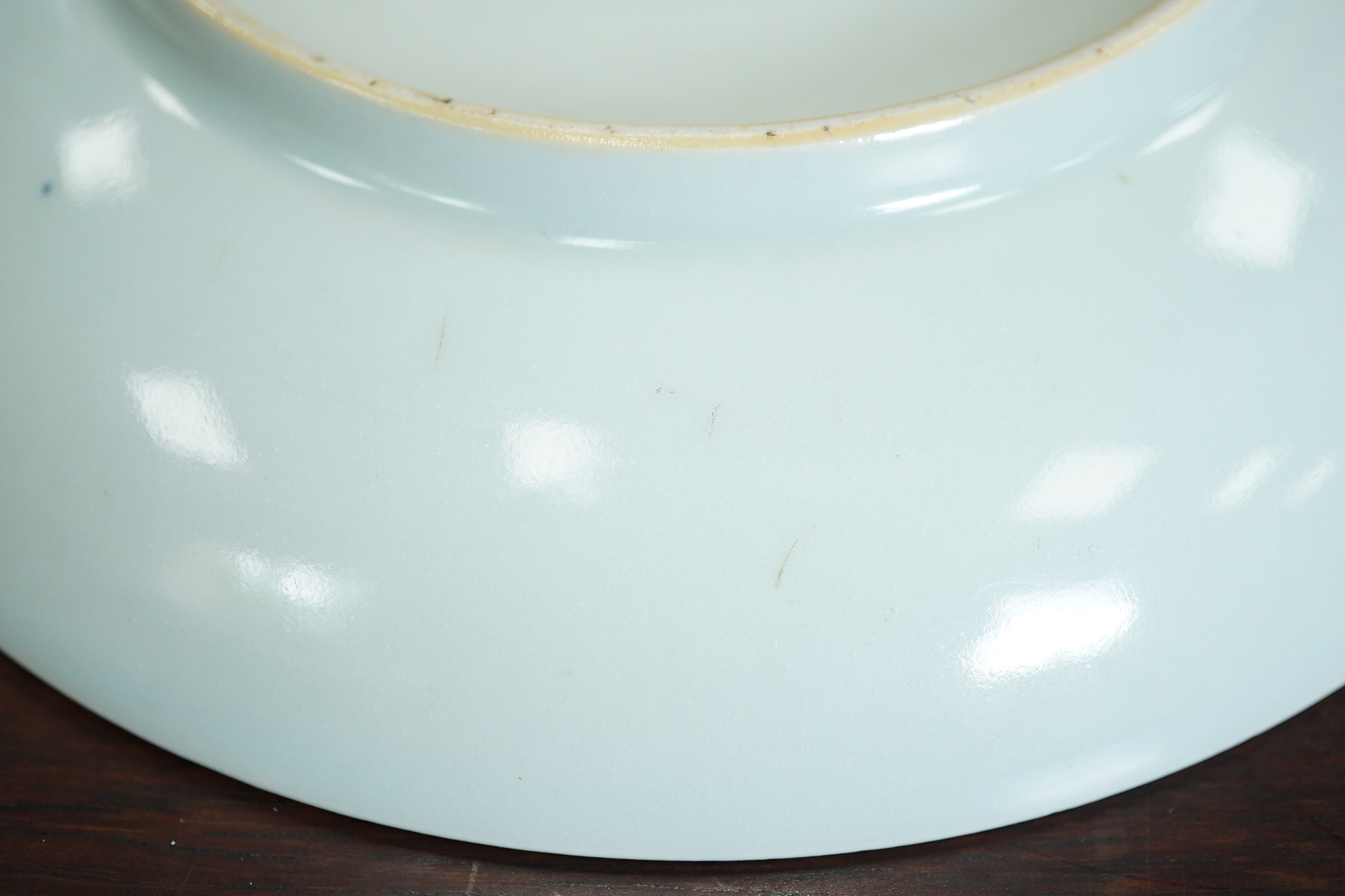 A Chinese famille verte dish, Xuande mark but later